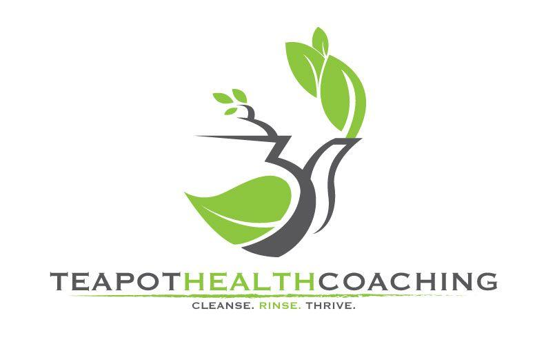 Teapot Logo - Nutrition Logo Design for Teapot Health Coaching