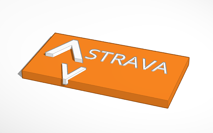 Strava Logo - 3D design Strava Logo | Tinkercad
