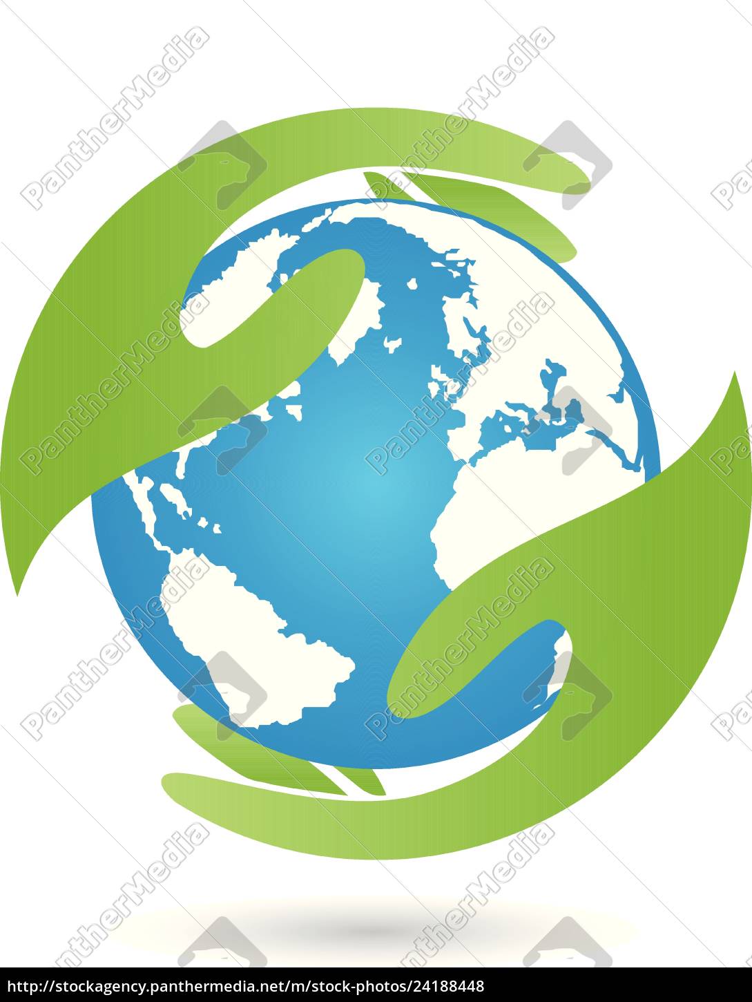 Ecology Logo - Royalty free vector 24188448 - earth and hands earth globe earth ecology  logo
