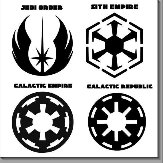Sith Logo - These Star Wars vinyl decals come in two sizes, approximately 5” X 5