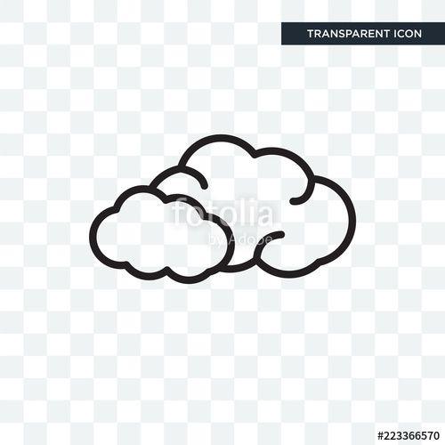 Clouds Logo - Clouds vector icon isolated on transparent background, Clouds logo