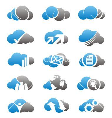 Clouds Logo - Cloud computing | Logo Design Inspiration | Cloud computing, Logos ...