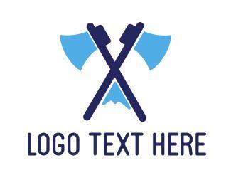 Axe Logo - Blue Mount Axe Logo