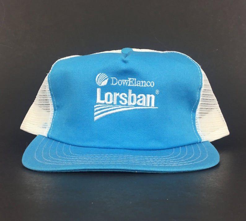 DowElanco Logo - Vintage 90s DowElanco Dow Elanco Lorsban Embroidered Logo Mesh Trucker Hat  Cap Snapback Men’s Size Made in USA