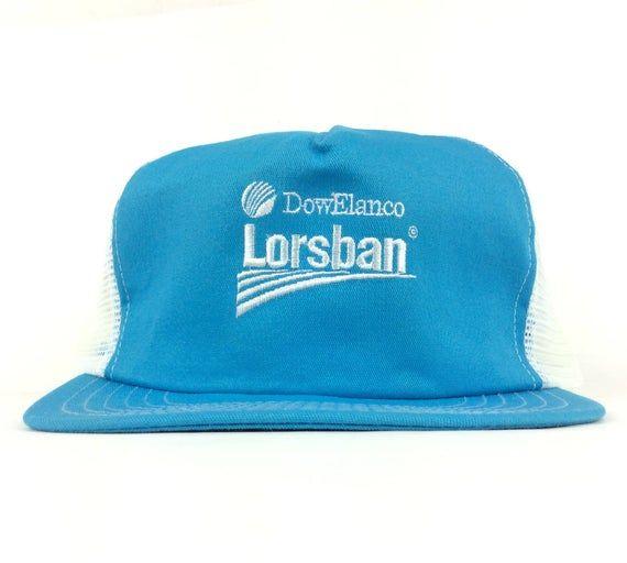 DowElanco Logo - 90s DowElanco Dow Elanco Lorsban Embroidered Logo Mesh Trucker Hat Cap  Snapback Sm-Med Adult Size Made in USA