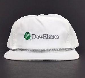 DowElanco Logo - Vtg Dow Elanco DowElanco (Agribusiness Co) White Baseball Cap Hat ...