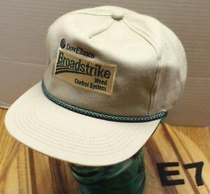 DowElanco Logo - Details about NWOT VINTAGE DOW ELANCO BROADSTRIKE WEED CONTROL SYSTEM HAT  USA MADE E7