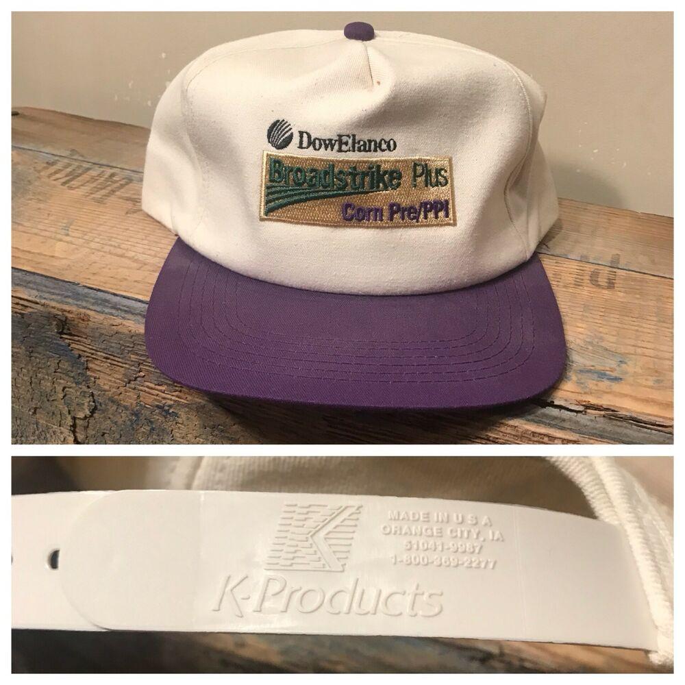 DowElanco Logo - Vtg 70s 80s DowElanco Broadstrike Corn two tone trucker hat cap K-Brand USA  rare | eBay