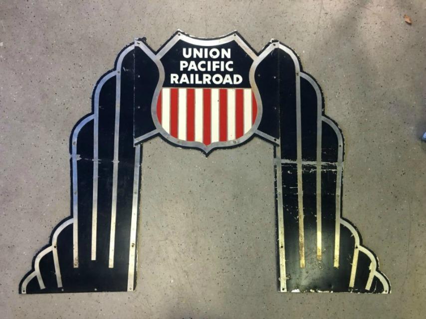 UPRR Logo - Union Pacific metal signage Diesel nose ??. O Gauge Railroading On