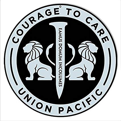 UPRR Logo - Amazon.com: Courage To Care Union Pacific Reproduction Railroad ...