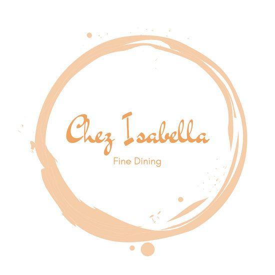Fine Logo - White and Orange Simple Fine Dining Food Logo - Templates by Canva
