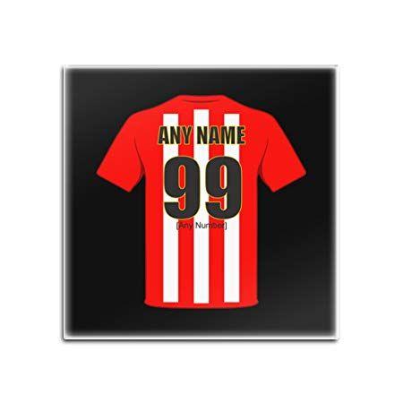 Red and White with a Name and the Square Logo - UNIGIFT Personalised Gift - Sheffield United Square Glass Coaster ...