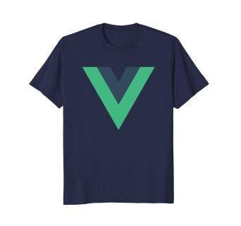 Vue Logo - Vue.js Framework Official Logo T Shirt: Clothing