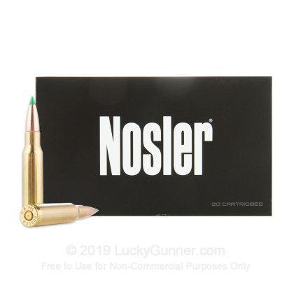 Nosler Logo - 308 Win - 165 Grain BT - Nosler Ballistic Tip Hunting - 20 Rounds