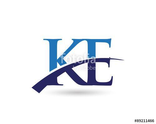 Ke Logo - KE Logo Letter Swoosh