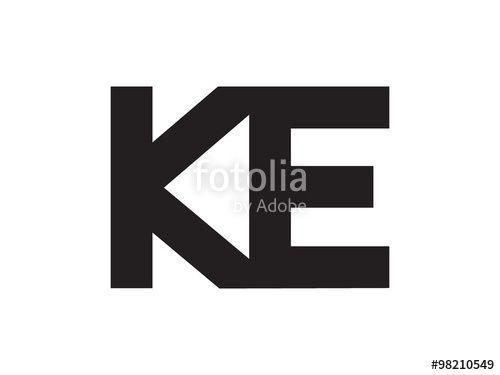 Ke Logo - KE Letter Identity Monogram Logo