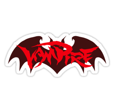 Darkstalkers Logo - Vampire - Bat Logo (Darkstalkers) | Sticker | Stickers! | Vampire ...