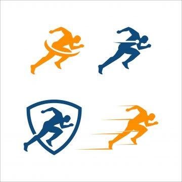 Running Logo - Fast running silhouette logo design template vector Template for ...