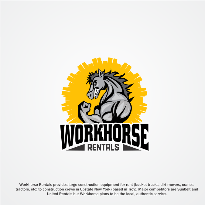 Workhorse Logo - Bad Ass Horse Logo Needed For Workhorse Construction Rentals. Logo