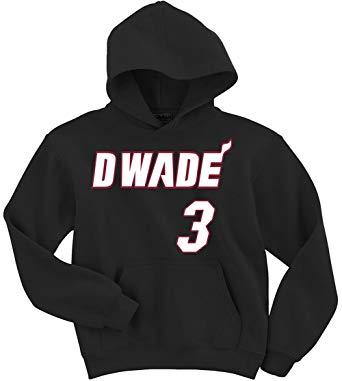 D-Wade Logo - The Tune Guys Black Miami Wade D Wade Logo Hooded Sweatshirt at