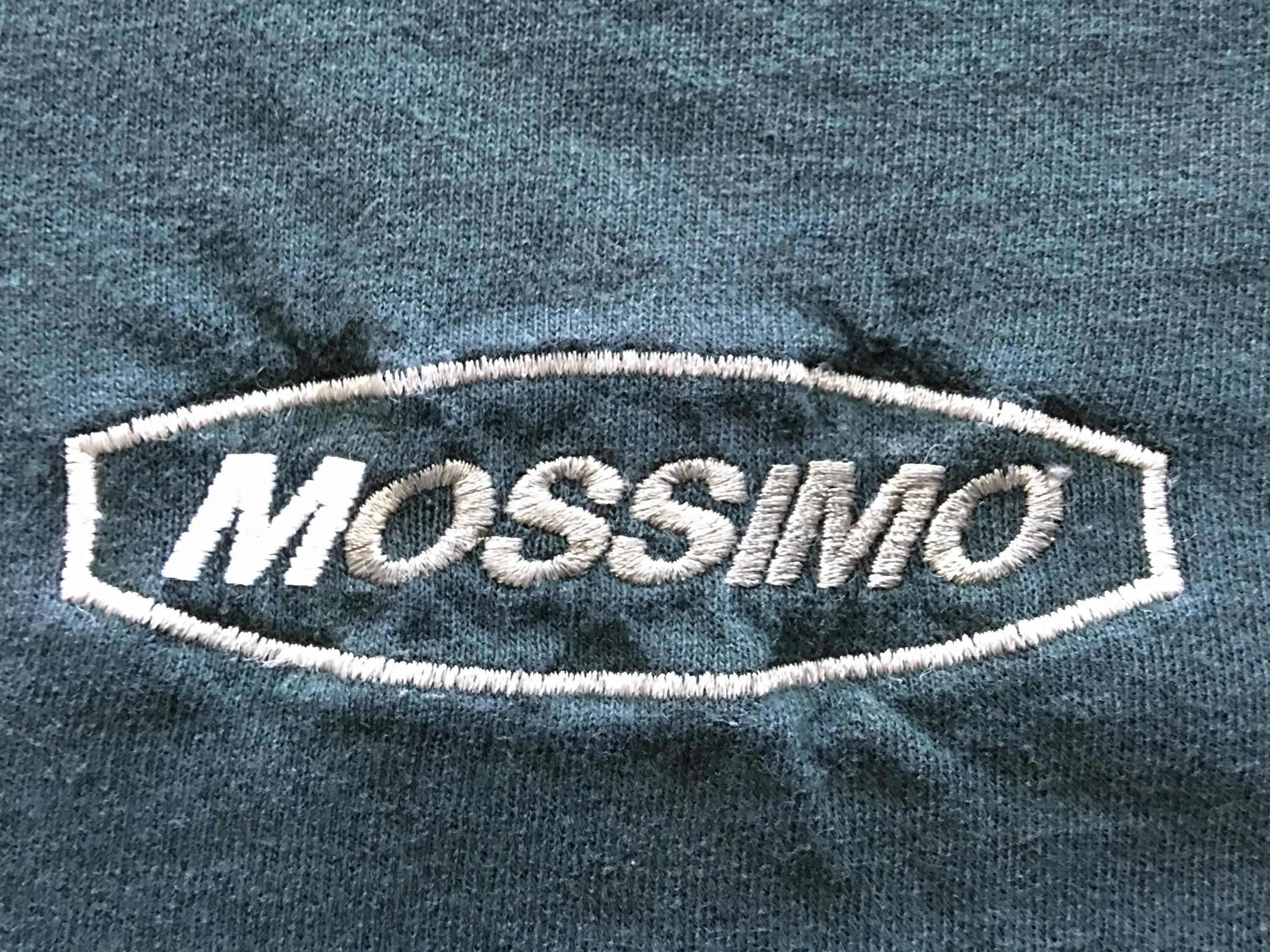 Mossino Logo - 1990s MOSSIMO Embroidered Logo Oversized Distressed Vintage T Shirt // Size  Xlarge