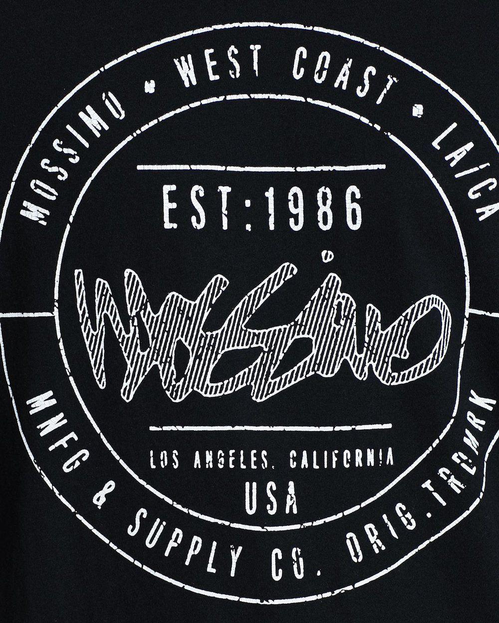 Mossino Logo - Melrose Script Crew Tee