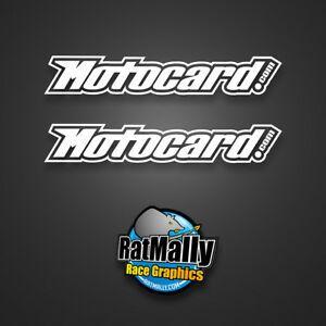 Motocard Logo - Details about MOTOCARD WINTER TEST GRAPHICS DECALS STICKERS - SMALL PACK  (RatMally)