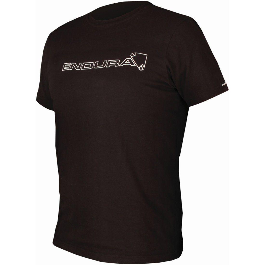Motocard Logo - ENDURA Logo Carbon Black T Shirt