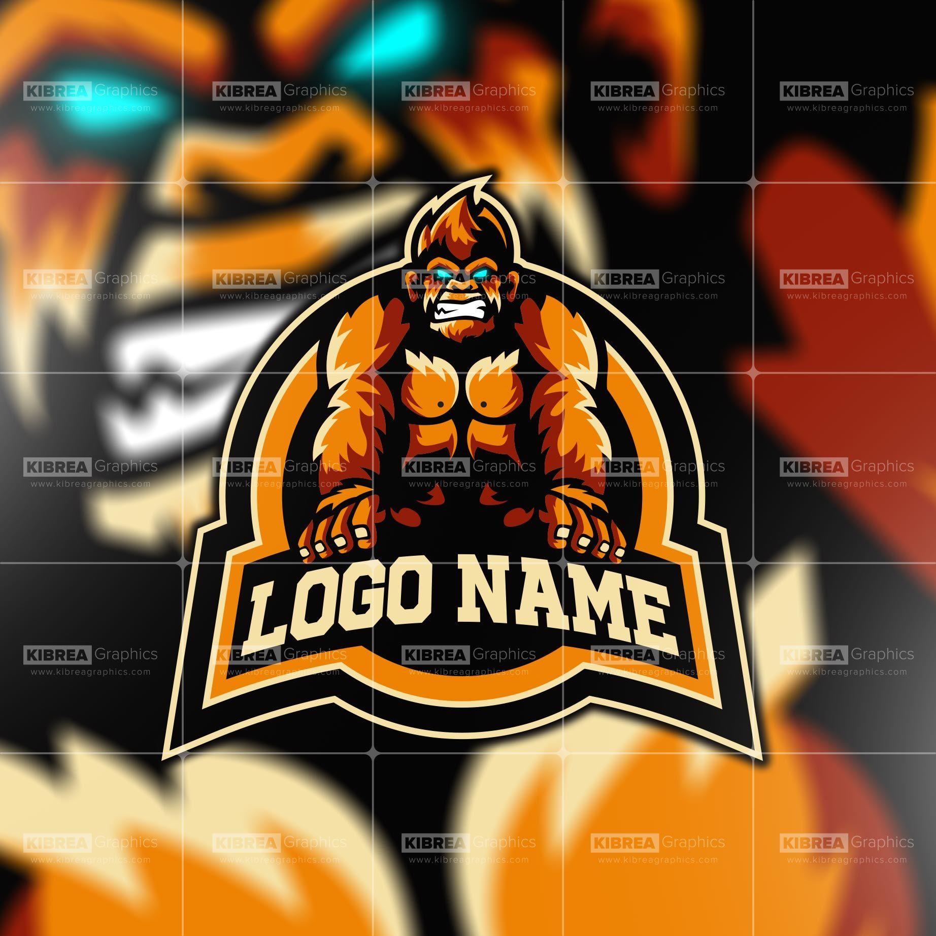 Gorrila Logo - Gorilla Mascot Logo