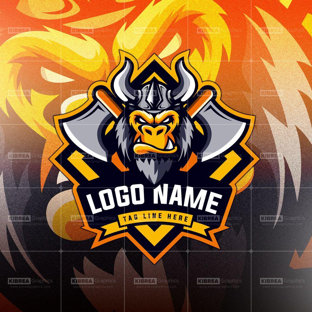 Gorrila Logo - Vikings gorilla mascot logo