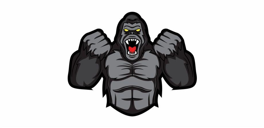 Gorrila Logo - Bigfoot Clipart Angry Ape Gorilla Logo, Transparent Png