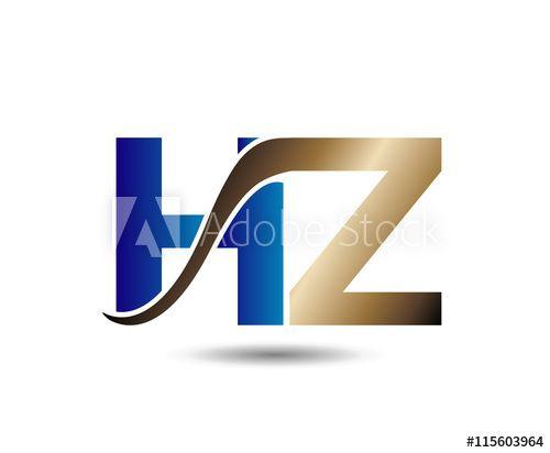 Hz Logo - Unusual H and Z. Business hz logo template this stock vector