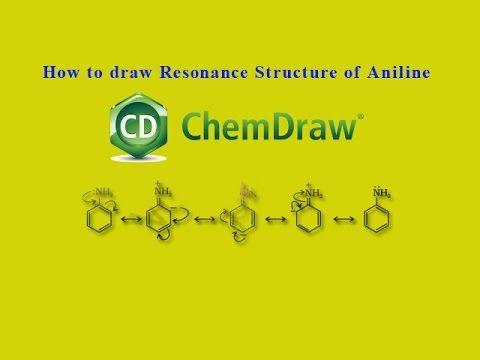 ChemDraw Logo - ChemDraw tutorials to Draw Resonance Structure of Aniline