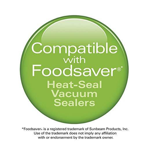 FoodSaver Logo - Hamilton Beach Vacuum Sealer, (3-Pack) 11 in x 16 ft Rolls for NutriFresh,  FoodSaver & Other Heat-Seal Systems (78321)
