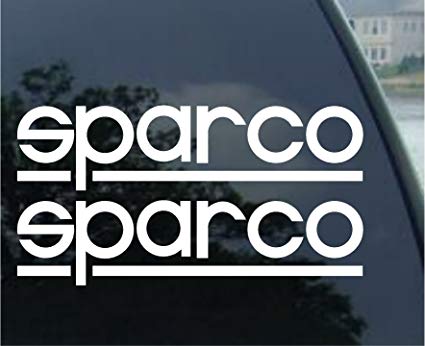 Sparco Logo - Sparco Racing Decal Sticker (New) White X 2: Amazon.ca: Tools