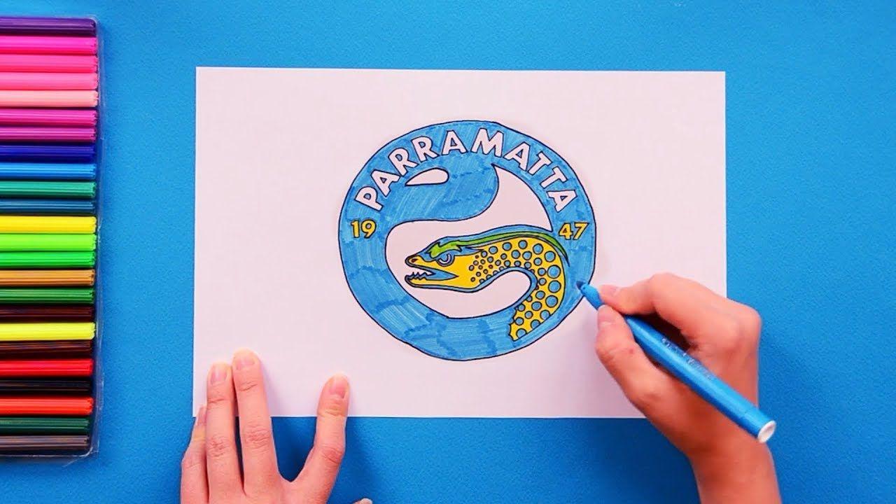 Eels Logo - How to draw Parramatta Eels Logo (National Rugby League)