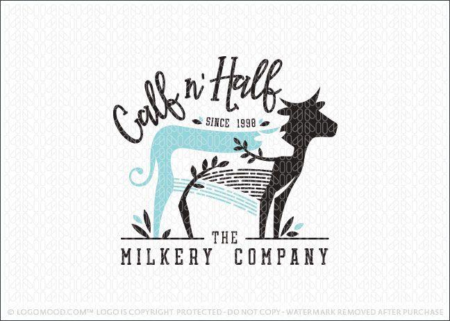Calf Logo - Calf n Half Milk | Readymade Logos for Sale