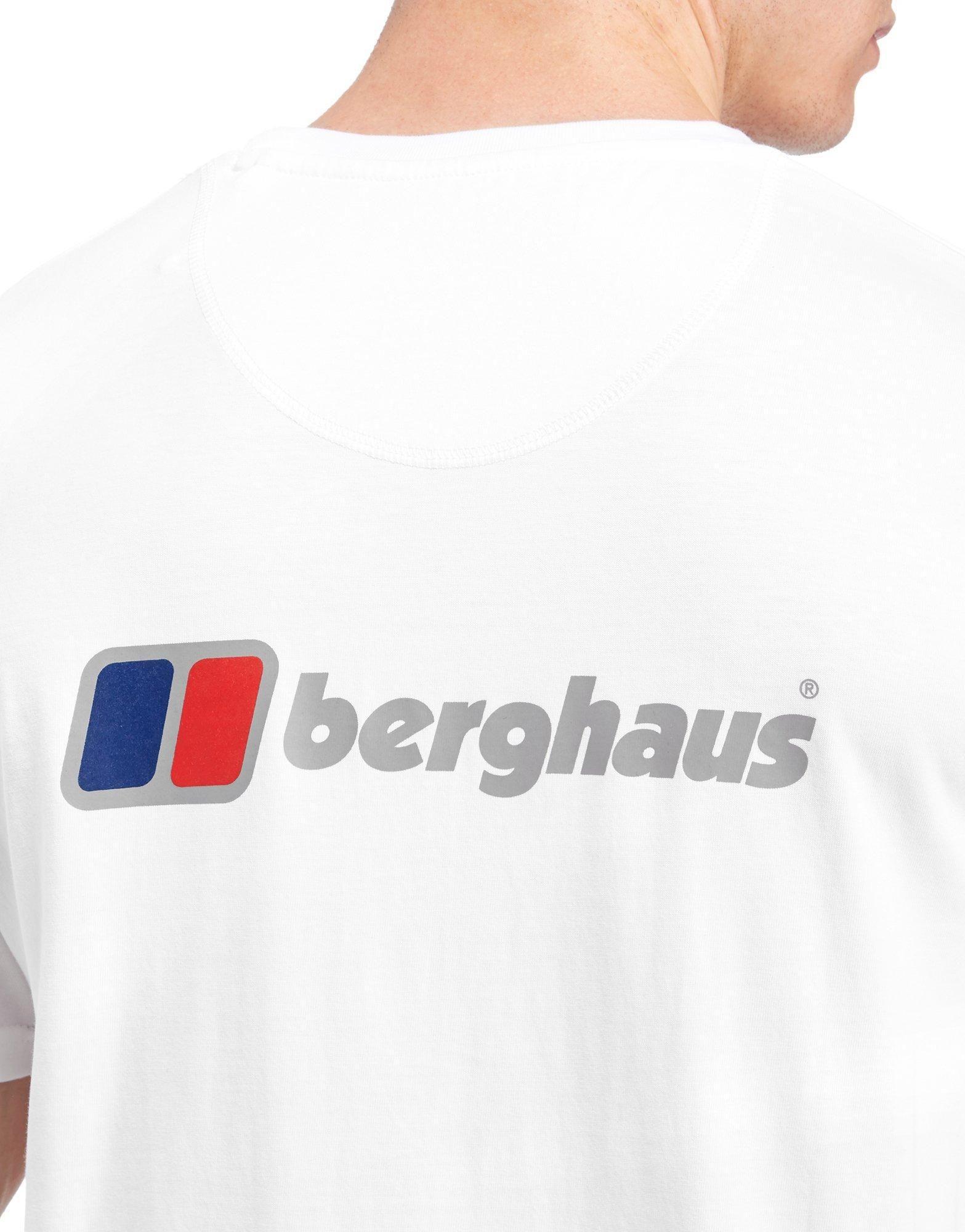 Berghaus Logo - Lyst - Berghaus Back Logo T-shirt in White for Men