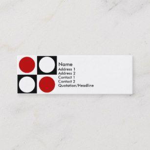 Red and White with a Name and the Square Logo - Red Circle On Black Square Gifts & Gift Ideas | Zazzle UK