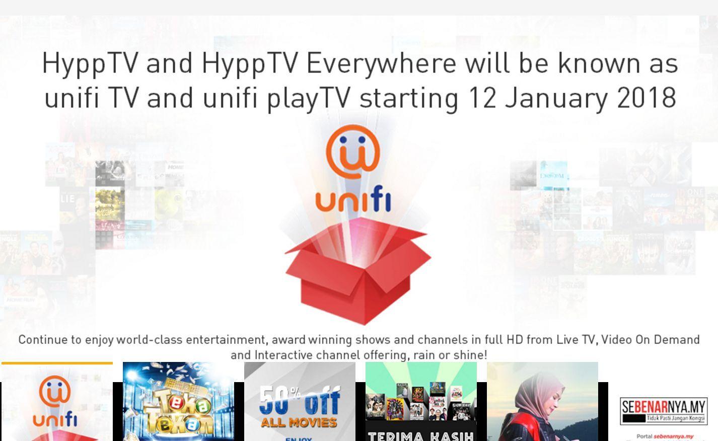 HyppTV Logo - HyppTV rebrands as unifi TV | The Star Online