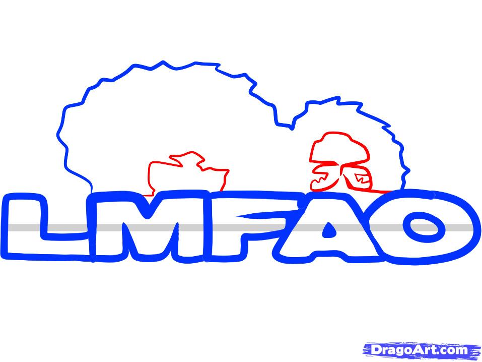 LMFAO Logo - Step 5. How to Draw LMFAO, LMFAO Logo