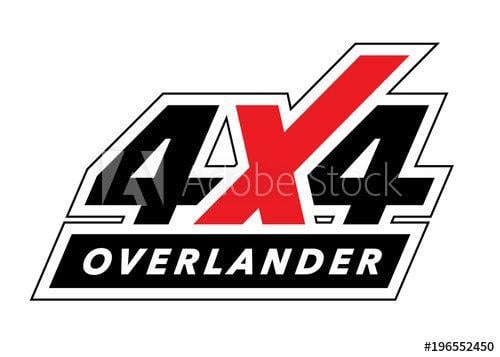 Overland Logo - Off Road 4x4 All Terrain Vehicle Sticker Design. Overland Adventure