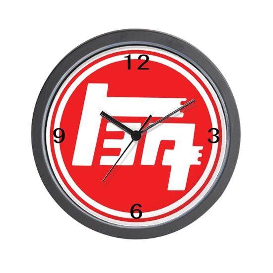 Teq Logo - Wall Clock logo red