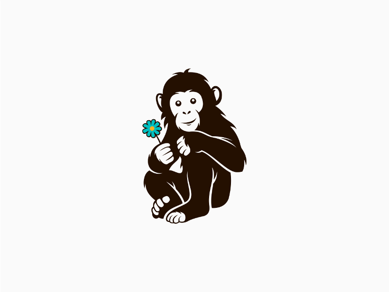 Chimpanzee Logo - Baby Chimpanzee by Lucian Radu on Dribbble