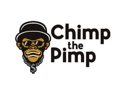 Chimpanzee Logo - Chimp The Pimp Custom Logo For Client Work by Lobotz Logos on Dribbble