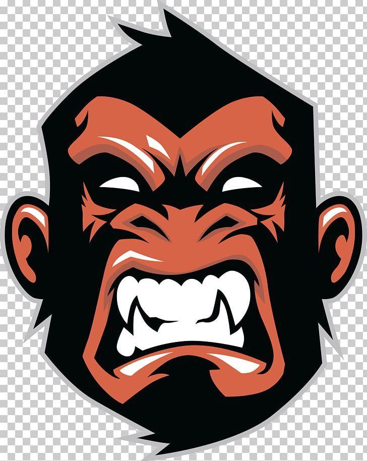 Chimpanzee Logo - Gorilla Chimpanzee Logo Monkey PNG, Clipart, Animals, Cartoon