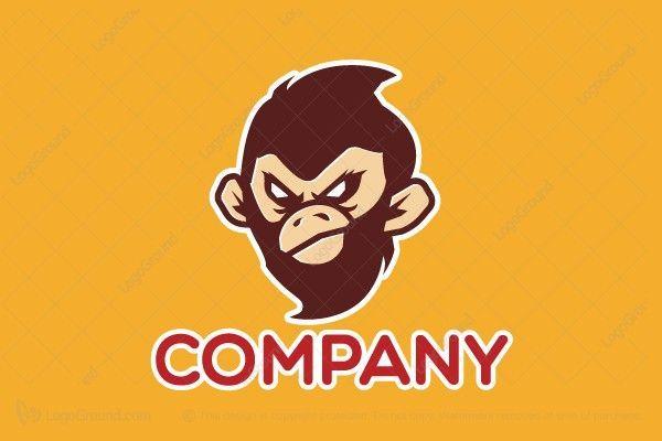 Chimpanzee Logo - Exclusive Logo 77270, Bad Monkey Logo | Logo For Sale | Logos ...