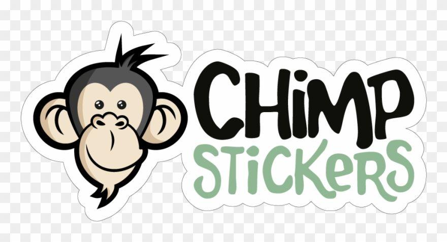 Chimpanzee Logo - Logo Chimp Stickers Clipart