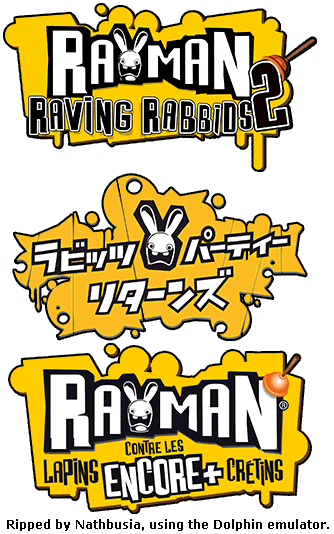 Rayman Logo - Wii Raving Rabbids 2 Spriters Resource