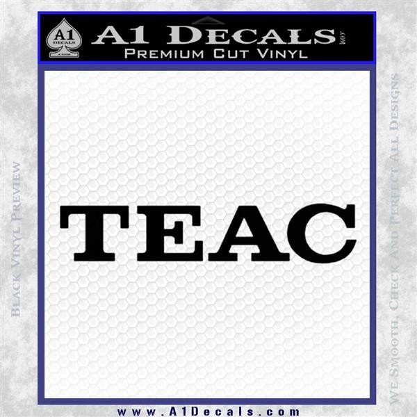 TEAC Logo - Teac Decal Sticker VZL » A1 Decals